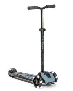 Hot Scoot & Ride Løbehjul - Highwaykick 5 m. LED, Steel