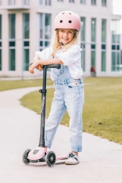 Online Scoot & Ride Løbehjul - Highwaykick 3 m. LED, Rose