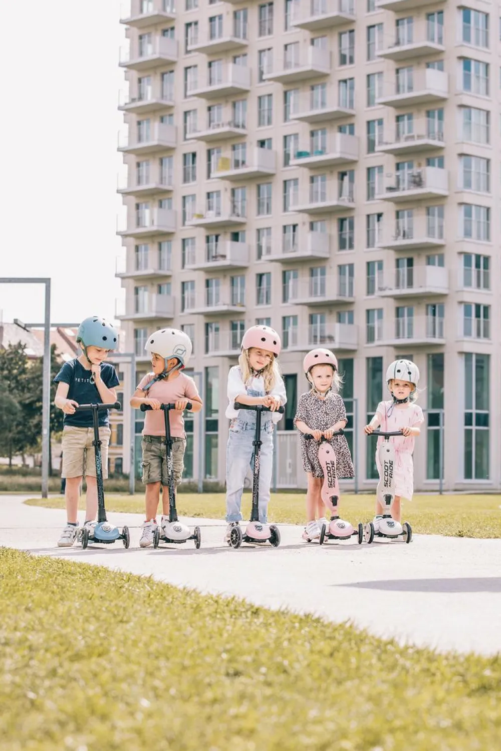 Online Scoot & Ride Løbehjul - Highwaykick 3 m. LED, Rose