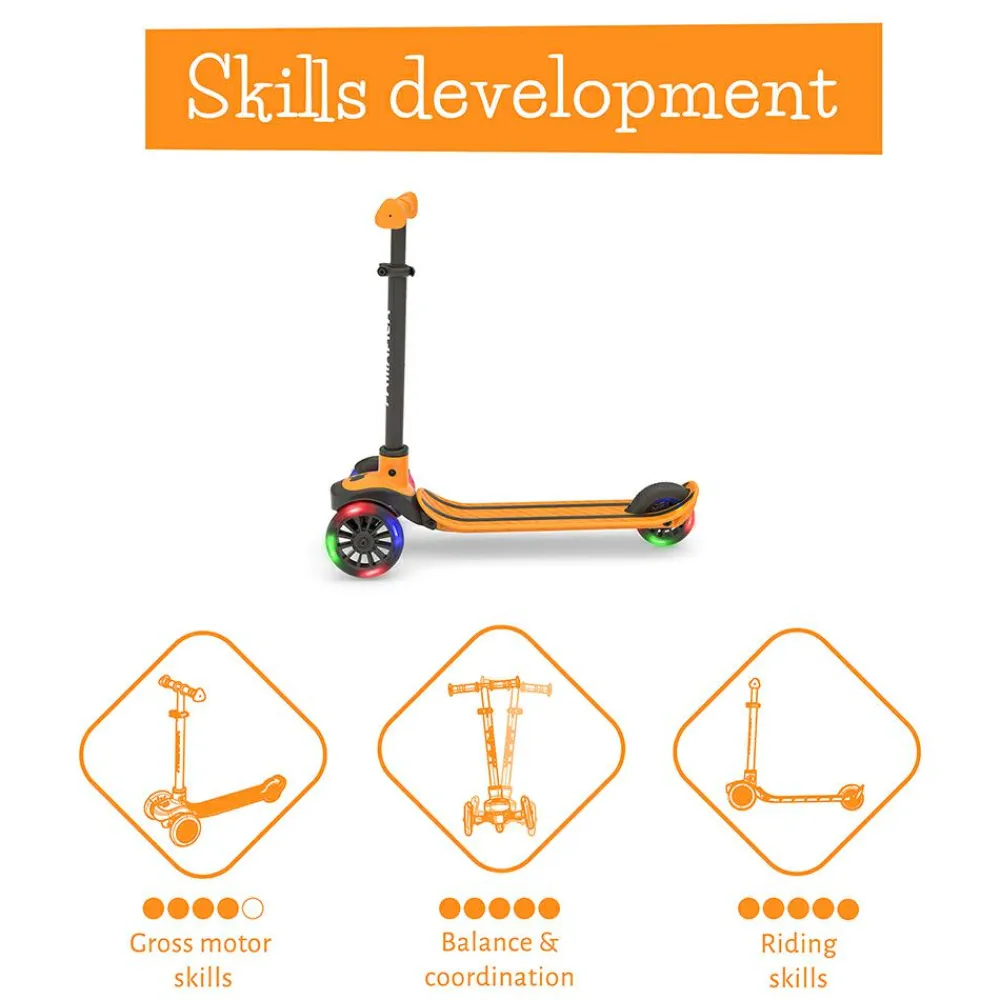 Outlet Chillafish Løbehjul Scotti GLOW - Ginger