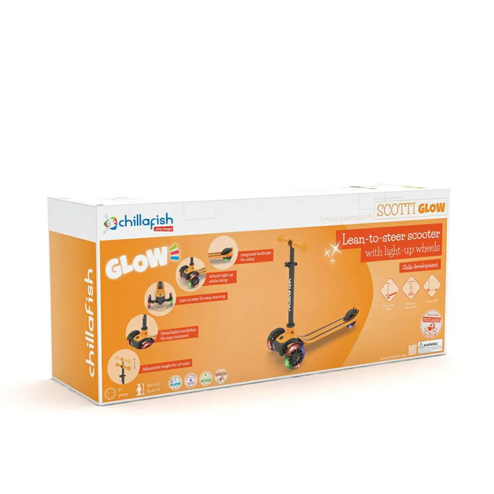 Outlet Chillafish Løbehjul Scotti GLOW - Ginger