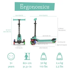 Best Chillafish Løbehjul Scotti GLOW - Mint