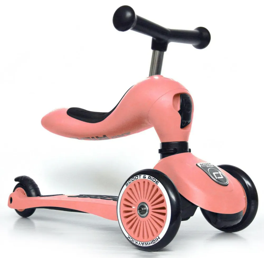 Outlet Scoot & Ride Løbehjul/Løbecykel - Highwaykick 1, Peach