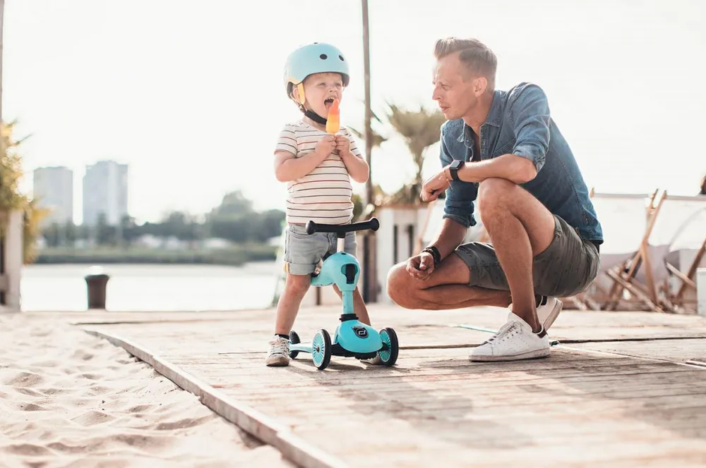 Sale Scoot & Ride Løbehjul/Løbecykel - Highwaykick 1, Blueberry