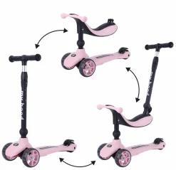 Hot My Hood Løbehjul/Løbecykel - Kick'n'Ride, Rosa