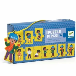 New Djeco Leg & Lær-puslespil - Jeg klæder mig på