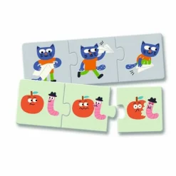 Sale Djeco Leg & Lær-puslespil - Sjove historier