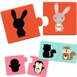 Online Djeco Leg & Lær-puslespil - Skygger