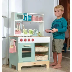 Sale Tender Leaf Legekøkken i træ m. mikroovn - Inkl. tilbehør