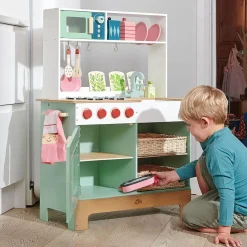 Sale Tender Leaf Legekøkken i træ m. mikroovn - Inkl. tilbehør