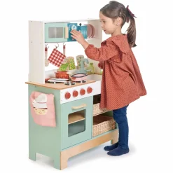 Sale Tender Leaf Legekøkken i træ m. mikroovn - Inkl. tilbehør