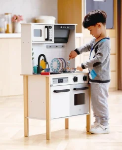 Sale Hape Legekøkken med mikroovn, lys og lyd