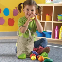 Discount Learning Resources Legemad - Indkøbspose m. frugt og grønt, 16 stk