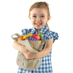 Discount Learning Resources Legemad - Indkøbspose m. frugt og grønt, 16 stk