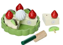 Legemad - Kage med jordbær og kiwi