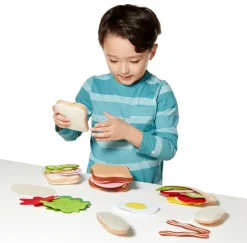 Melissa & Doug Legemad - Sandwich af filt, 33 dele