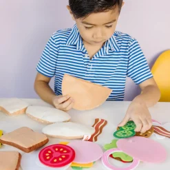 Melissa & Doug Legemad - Sandwich af filt, 33 dele