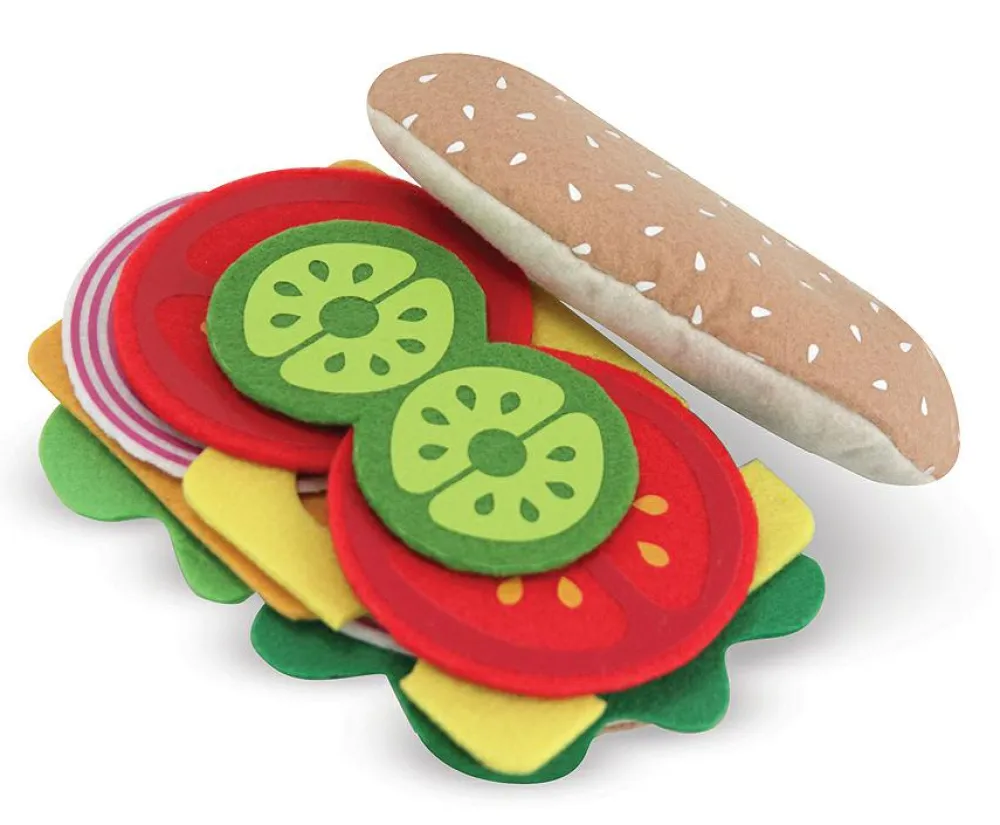 Melissa & Doug Legemad - Sandwich af filt, 33 dele
