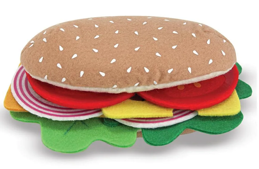 Melissa & Doug Legemad - Sandwich af filt, 33 dele