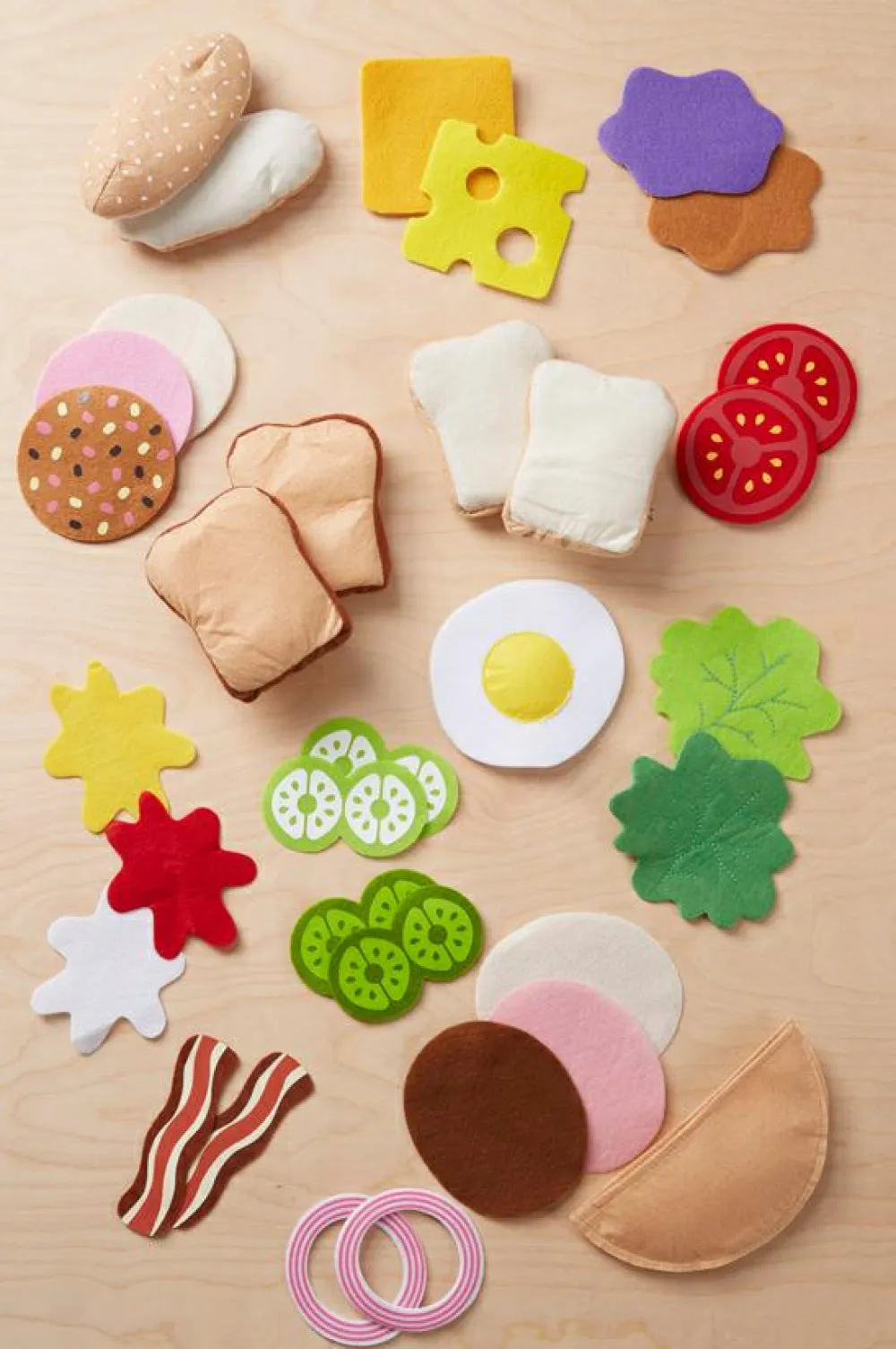 Melissa & Doug Legemad - Sandwich af filt, 33 dele