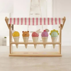 Outlet Tender Leaf Legemad - Vaffelis i stativ, 5 stk