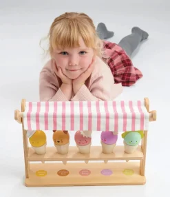 Outlet Tender Leaf Legemad - Vaffelis i stativ, 5 stk