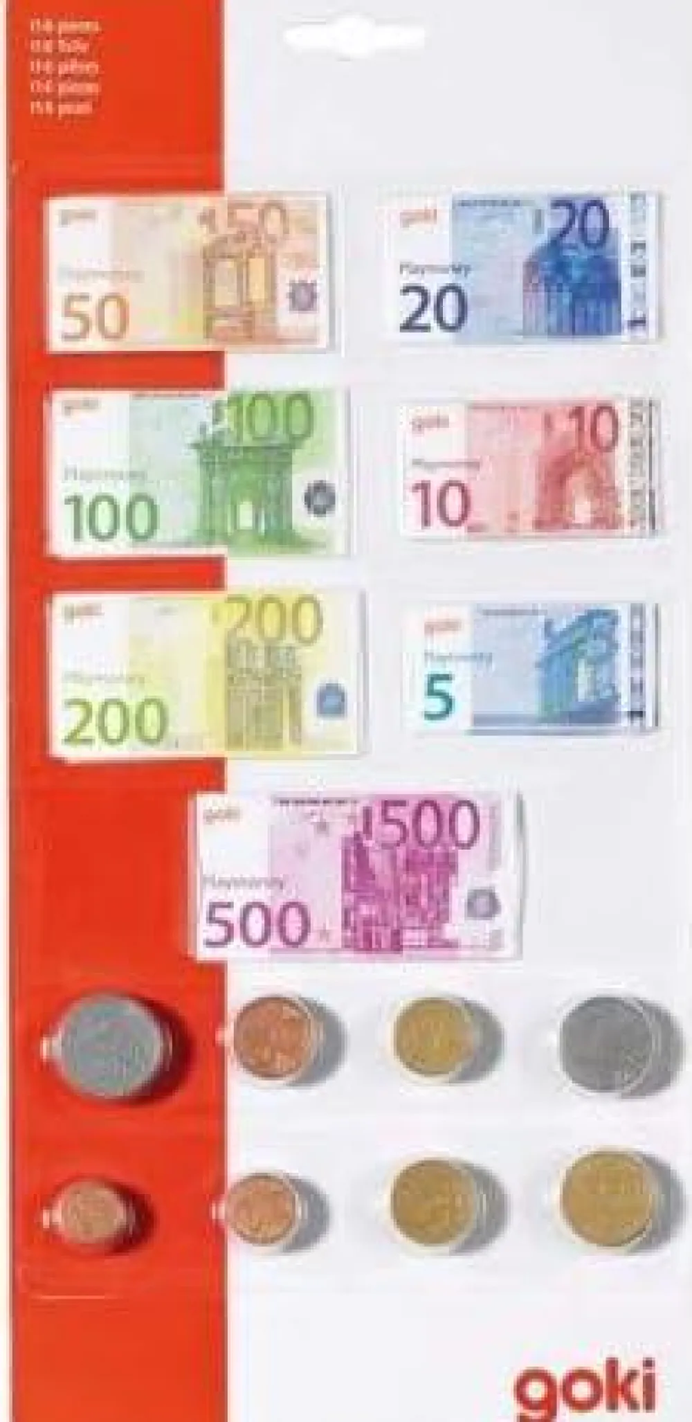 Clearance goki Legepenge - Euro, 116 dele