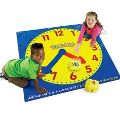 New Learning Resources Legetæppe - Lær klokken (engelsk)