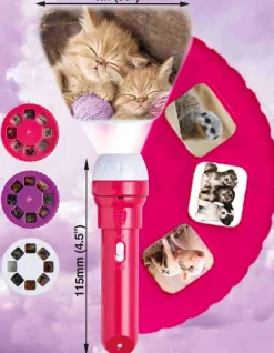 Discount Brainstorm Lommelygte med dias - Nuttede dyr