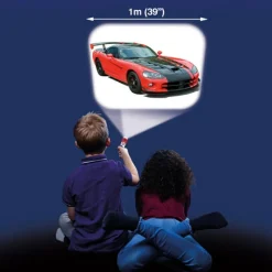 New Brainstorm Lommelygte med dias - Seje biler