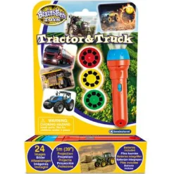 Clearance Brainstorm Lommelygte med dias - Traktorer & trucks