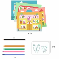 Hot Djeco Lær at tegne - Dyrene i byen