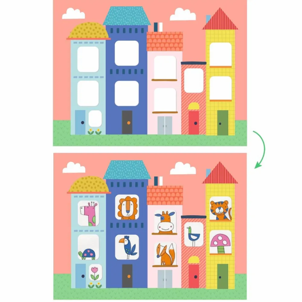 Hot Djeco Lær at tegne - Dyrene i byen