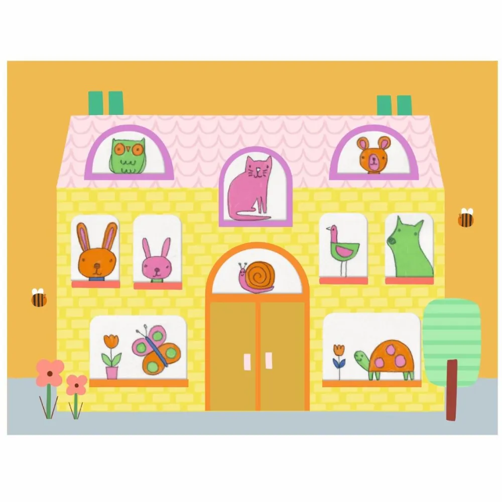 Hot Djeco Lær at tegne - Dyrene i byen