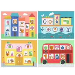 Hot Djeco Lær at tegne - Dyrene i byen