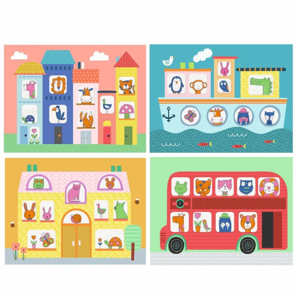 Hot Djeco Lær at tegne - Dyrene i byen