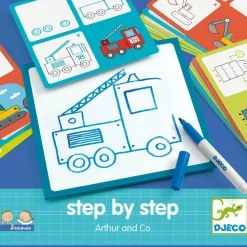 Djeco Lær at tegne, Trin for trin - Arthurs verden