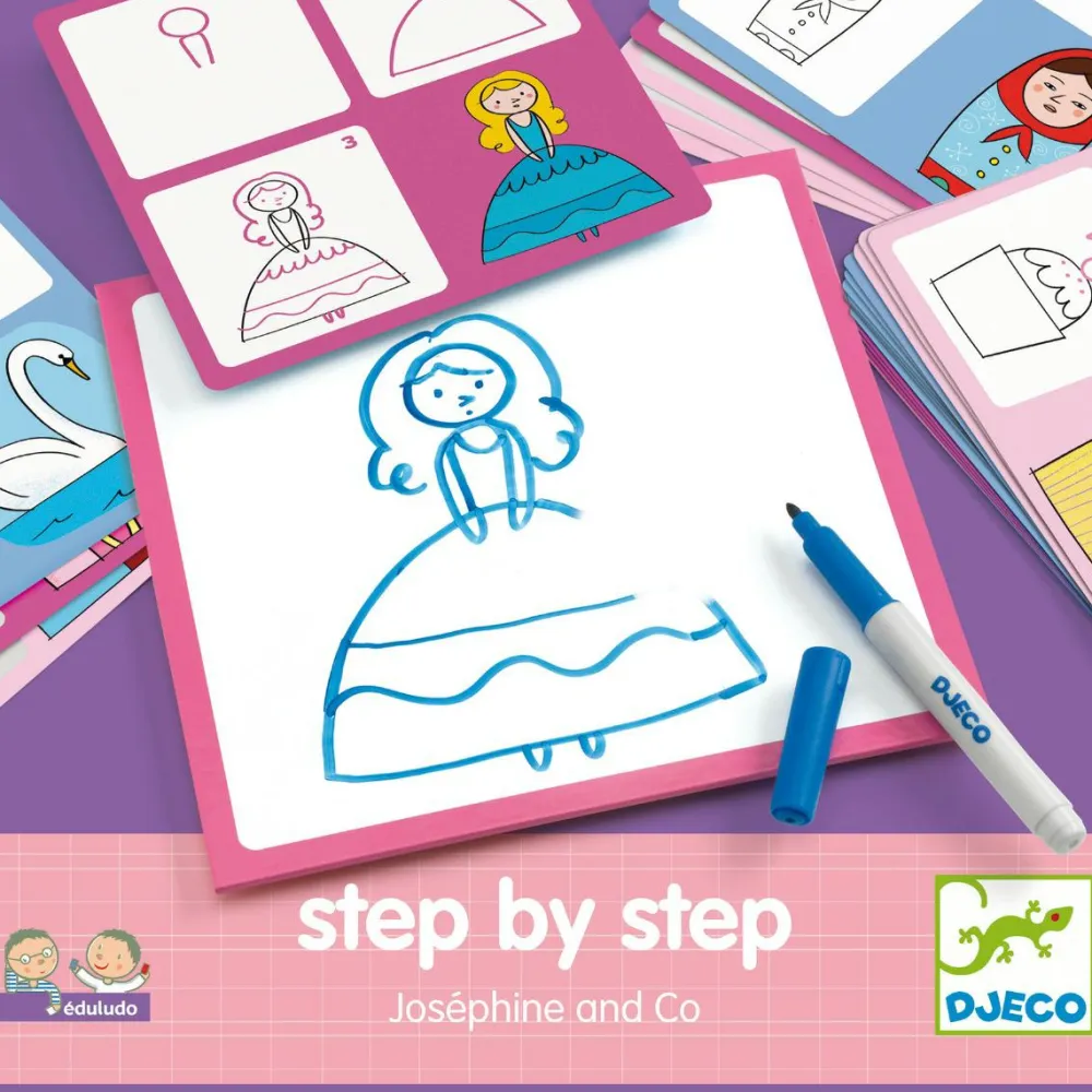 Hot Djeco Lær at tegne, Trin for trin - Josephines verden