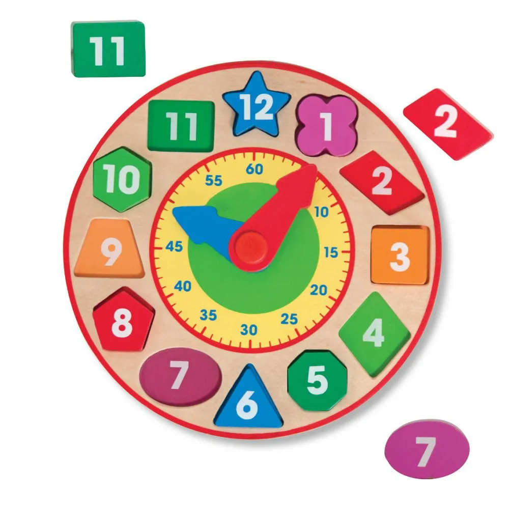 Discount Melissa & Doug Lær klokken, tal og former