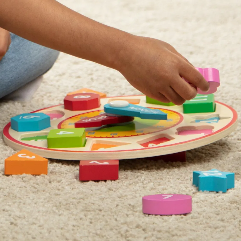 Discount Melissa & Doug Lær klokken, tal og former