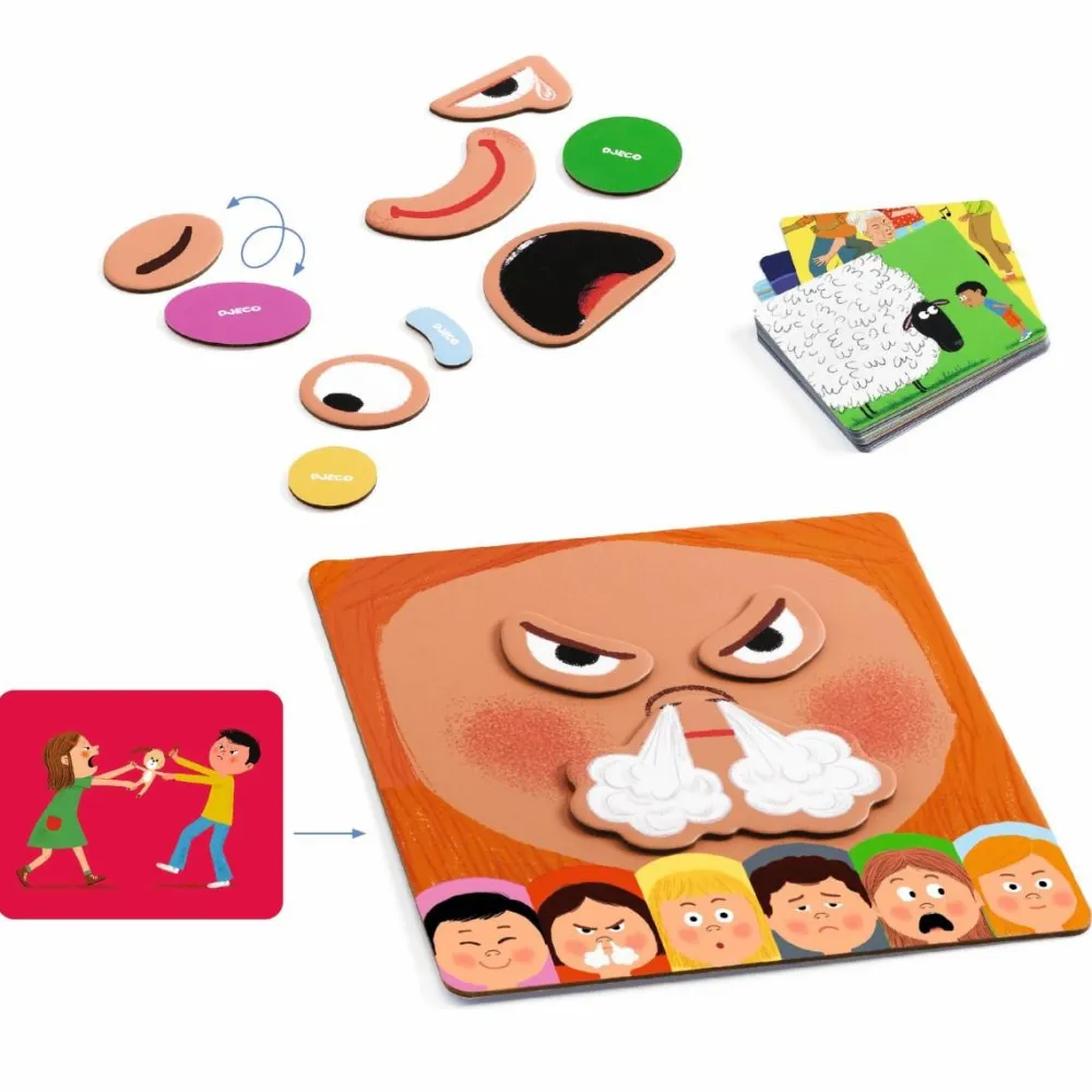Clearance Djeco Læringsspil - Emotico