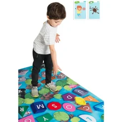 Hot Spordas Læringstæppe - Form, farve, tal + bogstaver