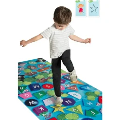 Hot Spordas Læringstæppe - Form, farve, tal + bogstaver