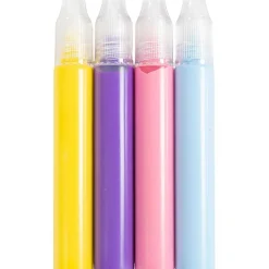 Hot Creativ Company Lyspenne - Blå/pink/lilla/gul, 4 x 30 ml
