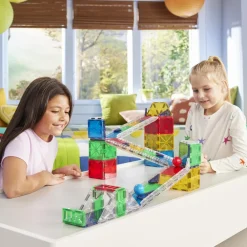 Online Magna-Tiles | Rail Racers Deluxe kuglebane, 90 stk