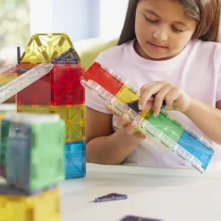 Online Magna-Tiles | Rail Racers Deluxe kuglebane, 90 stk