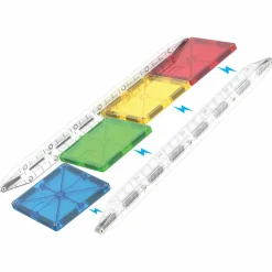 Online Magna-Tiles | Rail Racers Deluxe kuglebane, 90 stk