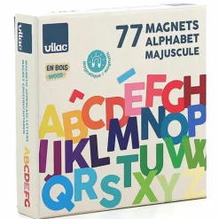 Outlet Vilac Magnetbogstaver af træ - Store, 77 dele