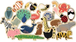 Clearance Djeco Magneter - Dyr, 36 stk.