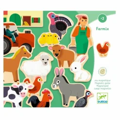 Best Djeco Magneter - Farmix, 24 stk